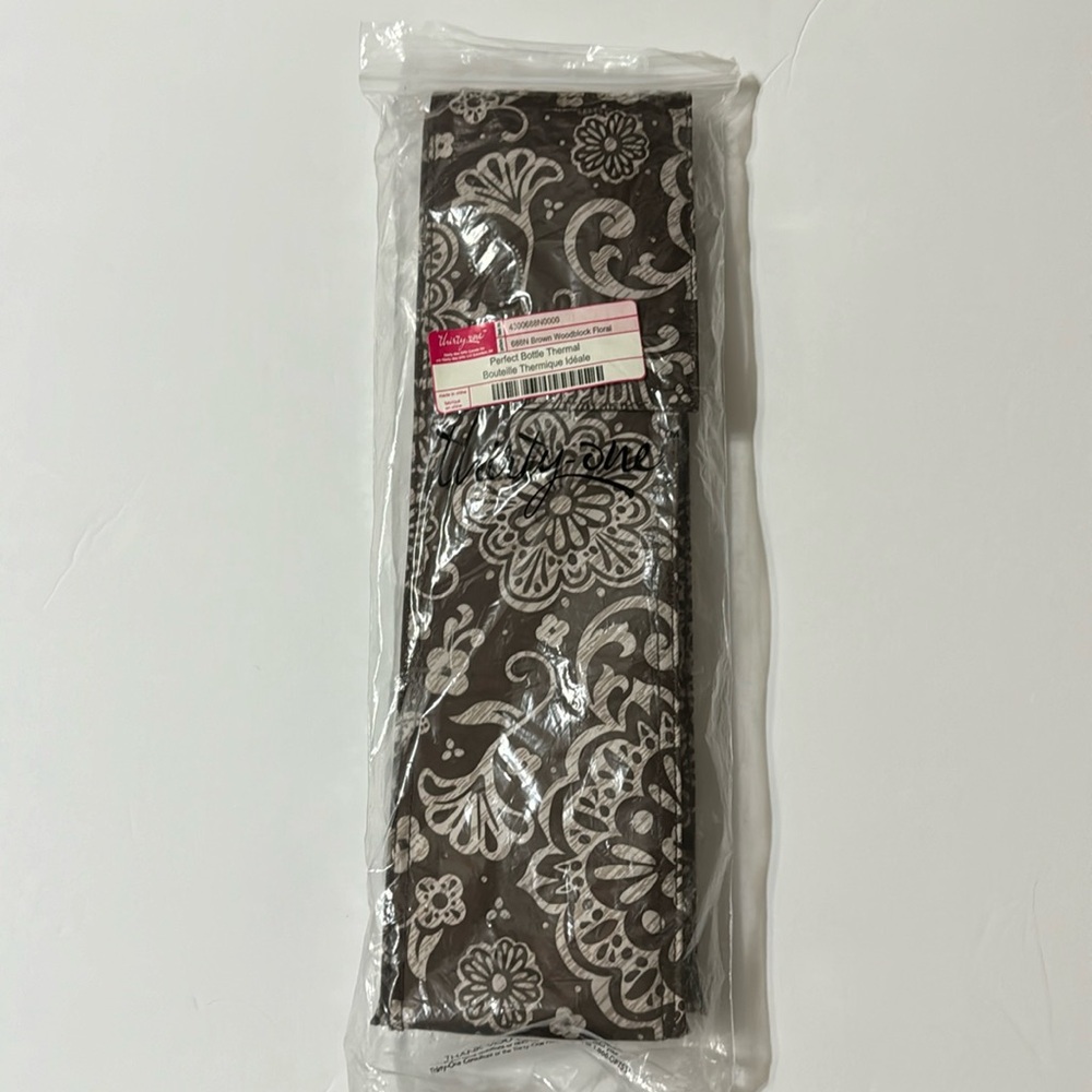 Thirty-Ons wine bottle cooler bag, woodblock floral pattern